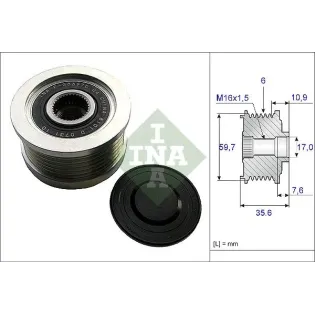 Schaeffler INA 535004610 Rueda libre alternador