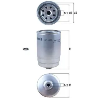 MAHLE KC605D Filtro combustible
