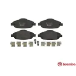 BREMBO P61101 Juego de pastillas de freno