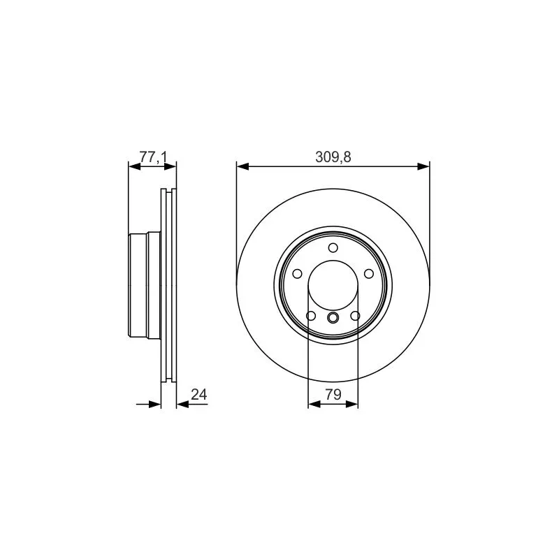 BOSCH 0986479S29 Disco de freno (Unidad)