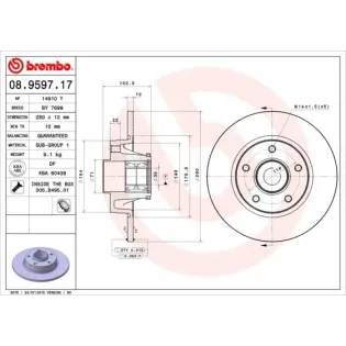 AP 14910Y Disco de freno