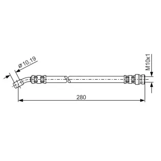 BOSCH 1987476772 Tubo flexible de frenos