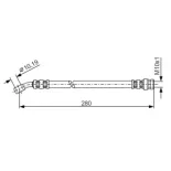 BOSCH 1987476772 Tubo flexible de frenos