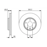 BOSCH 0986479R93 Disco de freno (Unidad)