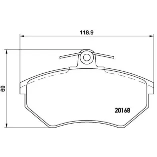 BREMBO P85011 Juego de pastillas de freno