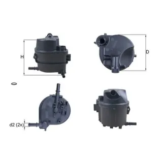 MAHLE KL777D Filtro combustible