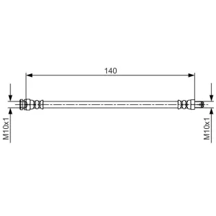 BOSCH 1987481706 Tubo flexible de frenos