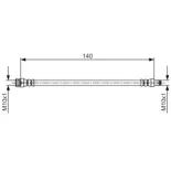 BOSCH 1987481706 Tubo flexible de frenos