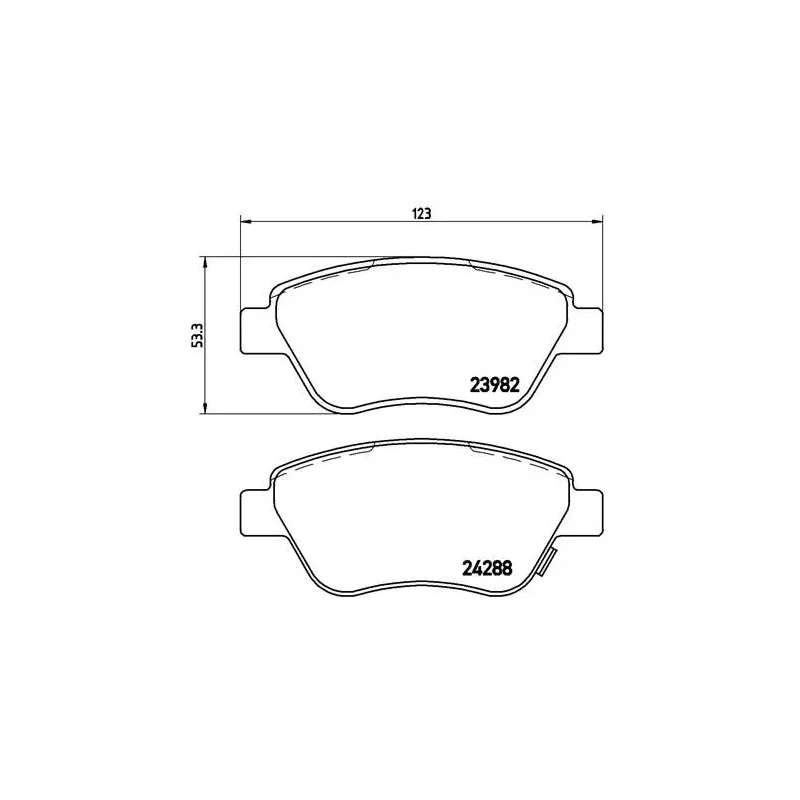 BREMBO P59051 Juego de pastillas de freno