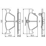 BOSCH 0986494836 Juego de pastillas de freno