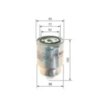 BOSCH 1457434439 Filtro combustible
