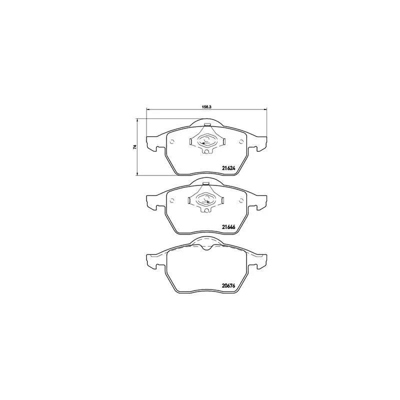 BREMBO P85036 Juego de pastillas de freno