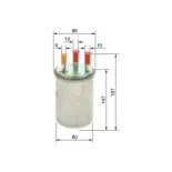 BOSCH 0450906508 Filtro combustible