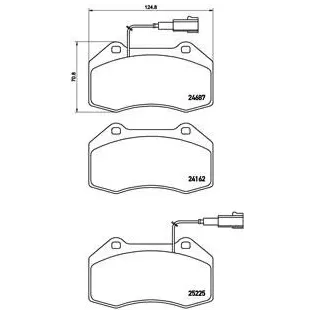 BREMBO P23139 Juego de pastillas de freno