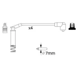 BOSCH 0986357124 Juego de cables de encendido