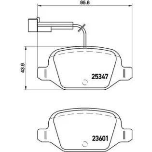 BREMBO P23146 Juego de pastillas de freno