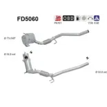 AS FD5060 Filtro hollín/partículas, sistema escape