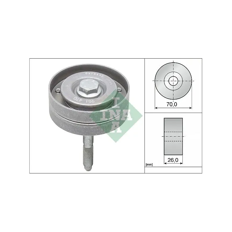 Schaeffler INA 532059610 Polea inversión/guía, correa poli V