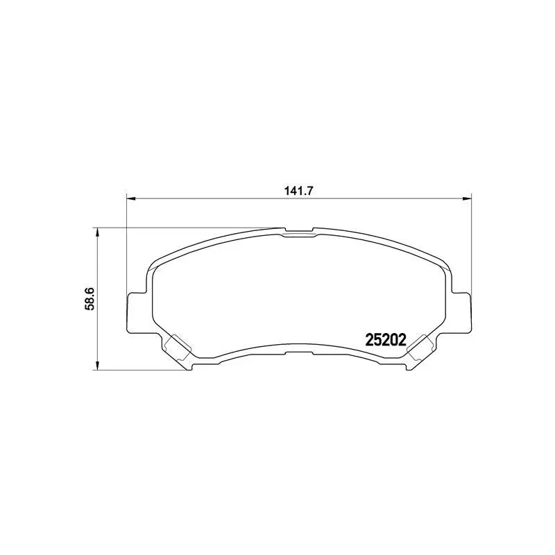 BREMBO P79028 Juego de pastillas de freno