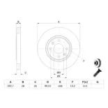 BOSCH 0986478831 Disco de freno (Unidad)