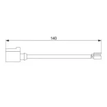 BOSCH 1987474566 Contacto de aviso, desgaste de los frenos