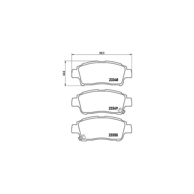 BREMBO P83050 Juego de pastillas de freno