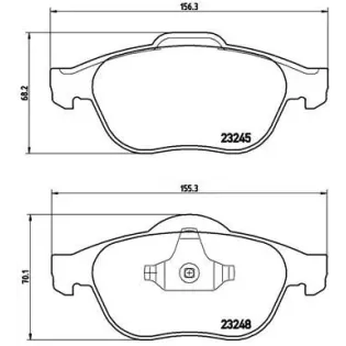 BREMBO P68032 Juego de pastillas de freno