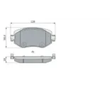 BOSCH 0986424386 Juego de pastillas de freno