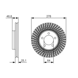 BOSCH 0986479699 Disco de freno (Unidad)