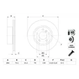 BOSCH 0986479213 Disco de freno (Unidad)