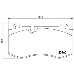 BREMBO P50074 Juego de pastillas de freno