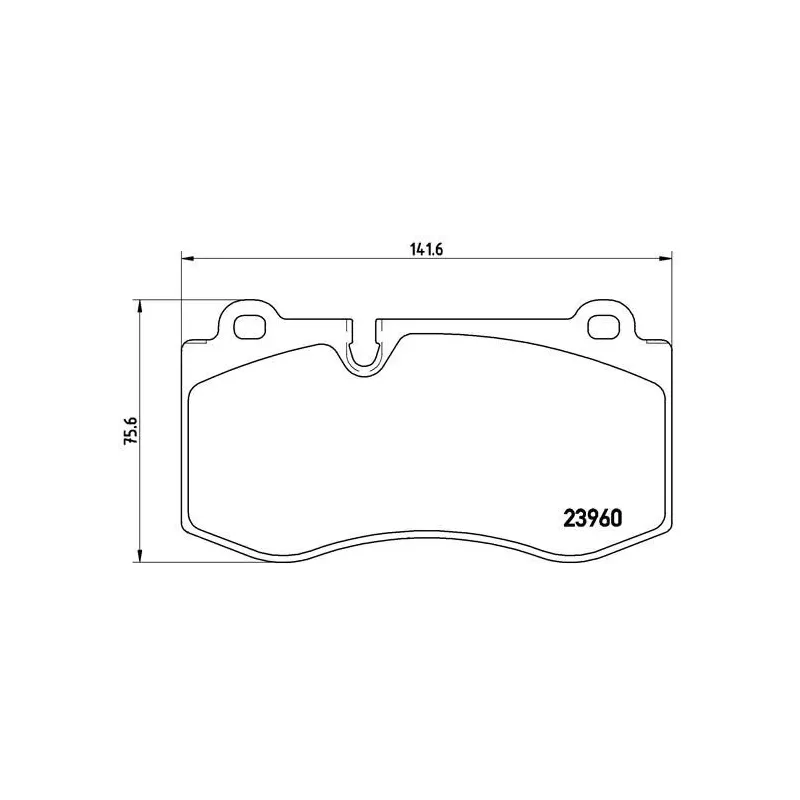 BREMBO P50074 Juego de pastillas de freno