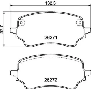 BREMBO P24236 Juego de pastillas de freno