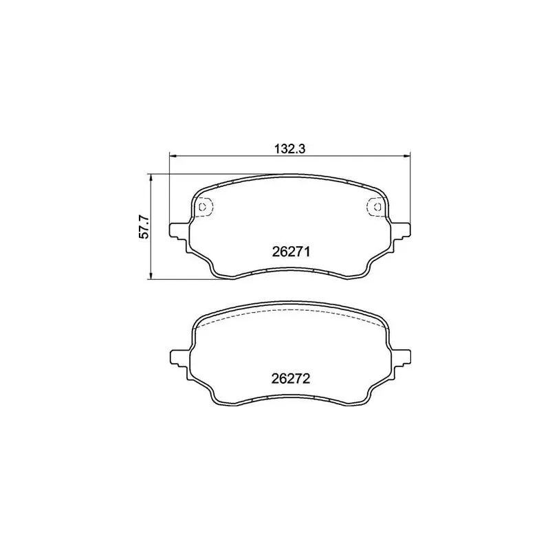 BREMBO P24236 Juego de pastillas de freno