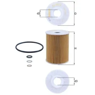 MAHLE OX355/3D Filtro de aceite