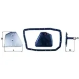 MAHLE HX162D Filtro hidráulico, transmisión automática