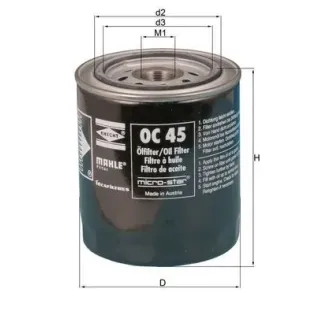 MAHLE OC45 Filtro de aceite