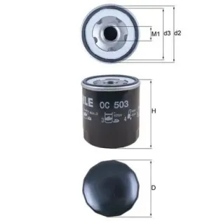 MAHLE OC503 Filtro de aceite