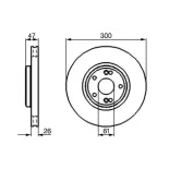 BOSCH 0986478743 Disco de freno (Unidad)