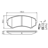 BOSCH 0986424709 Juego de pastillas de freno