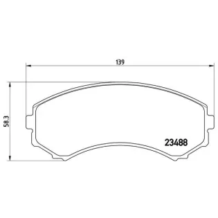 BREMBO P54029 Juego de pastillas de freno