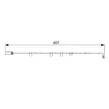 BOSCH 1987473058 Contacto de aviso, desgaste de los frenos