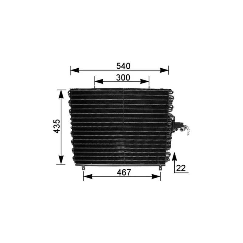 MAHLE AC166000S Condensador, aire acondicionado