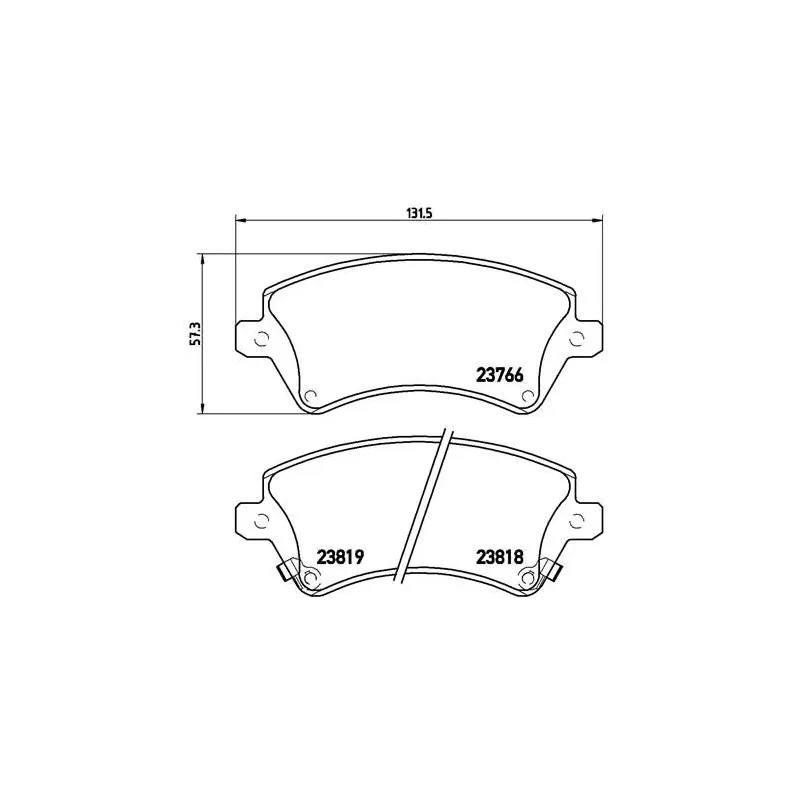 BREMBO P83064 Juego de pastillas de freno