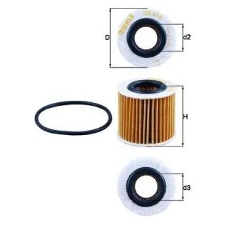 MAHLE OX416D1 Filtro de aceite