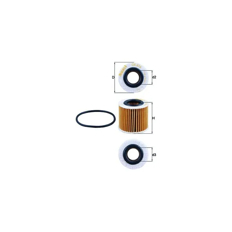 MAHLE OX416D1 Filtro de aceite
