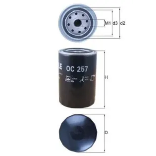 MAHLE OC257 Filtro de aceite