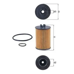 MAHLE OX382D Filtro de aceite