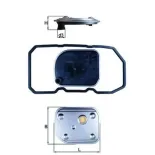 MAHLE HX158D Filtro hidráulico, transmisión automática