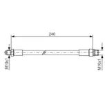 BOSCH 1987476421 Tubo flexible de frenos